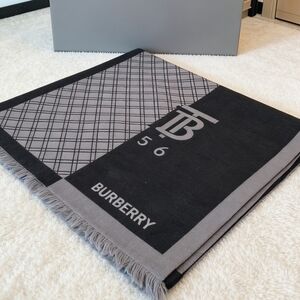 Burberry Equestrian Knight Wool Scarf